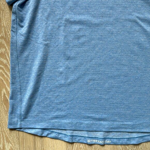 lululemon License to Train Classic Fit T-Shirt Heathered Blue Sz10 - Picture 3 of 10
